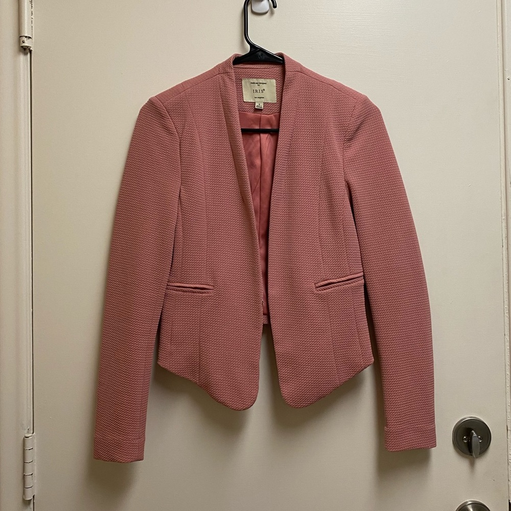 Rose Pink Iris Blazer Jacket Like New
